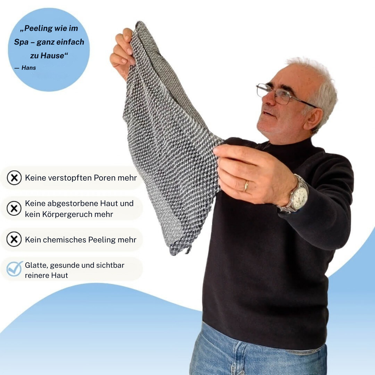 Zanari Peeling-Duschtuch