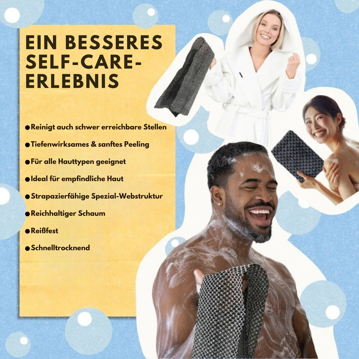 Zanari Peeling-Duschtuch