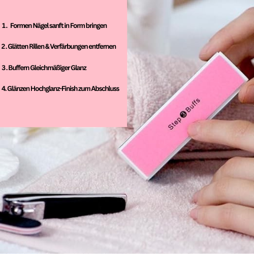 Zanari Polierblock – 4-in-1 Nagelfeile für Glanz & Pflege