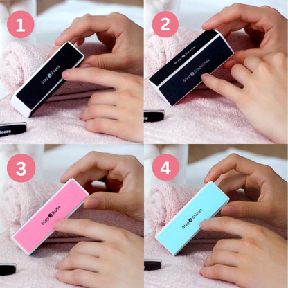 Zanari Polierblock – 4-in-1 Nagelfeile für Glanz & Pflege