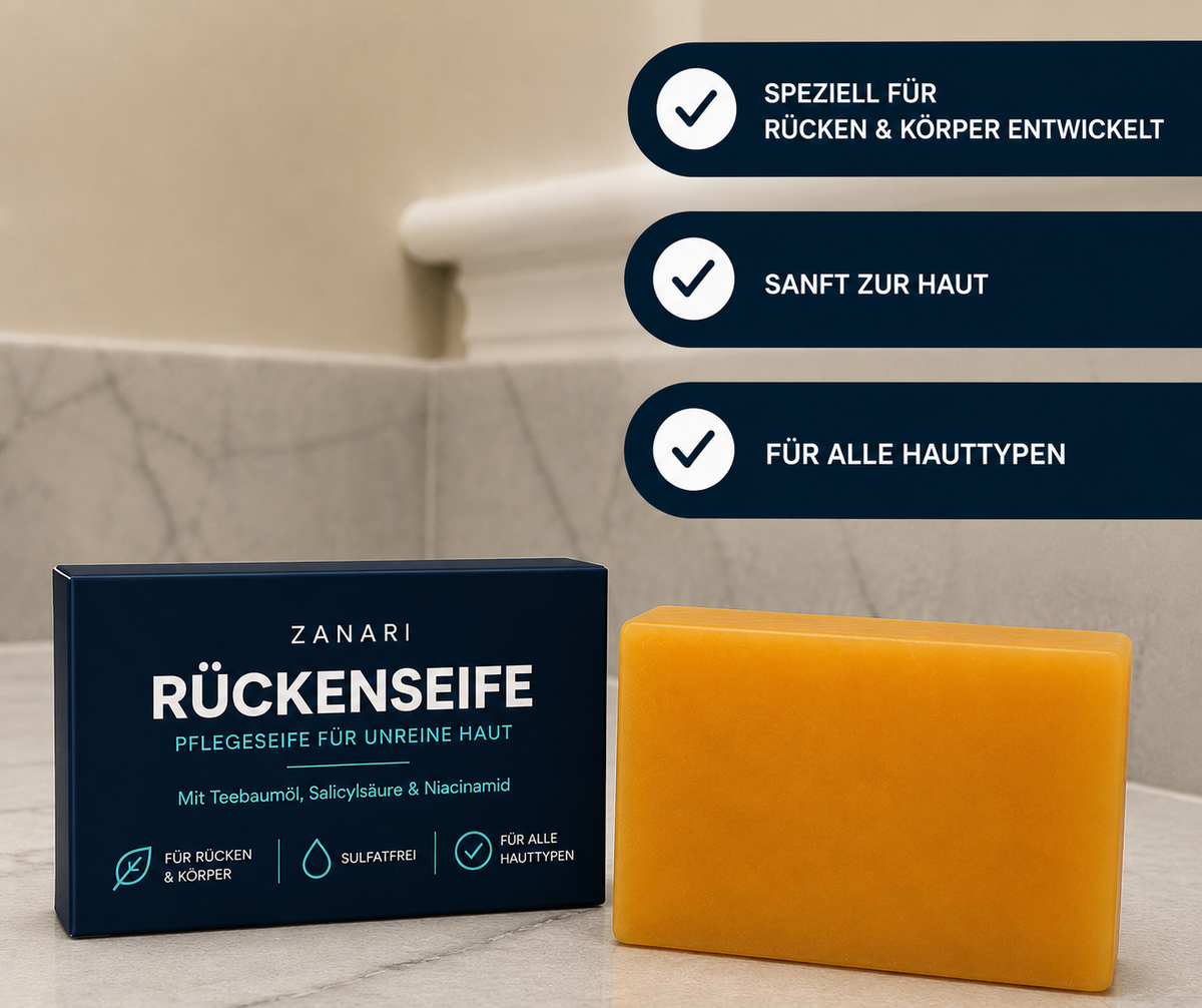 Zanari Rückenseife gegen Akne