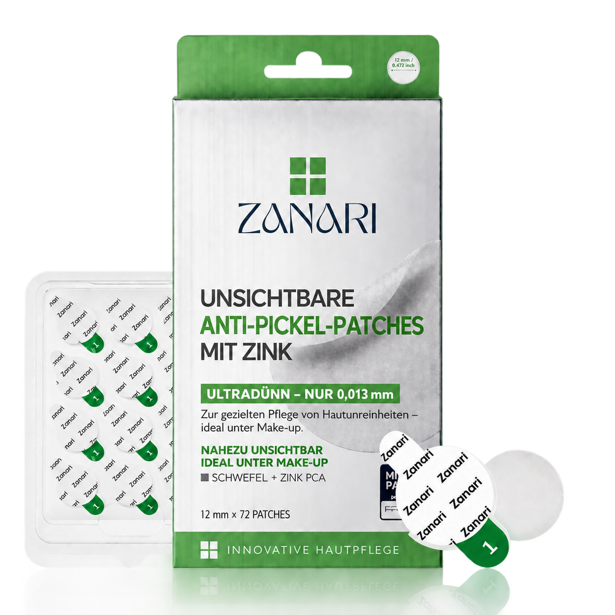 Zanari Unsichtbare Anti-Pickel-Patches mit Zink