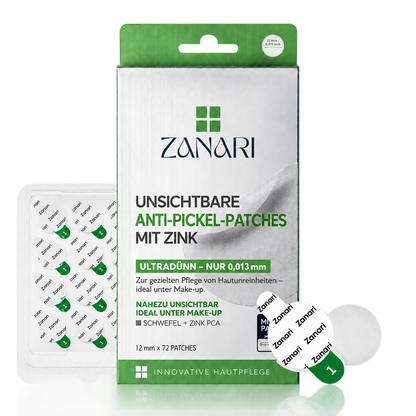 Zanari Unsichtbare Anti-Pickel-Patches mit Zink