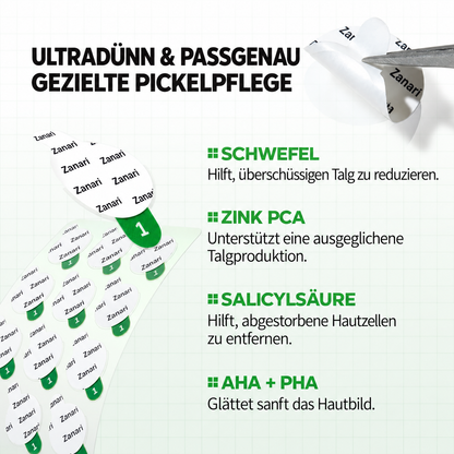 Zanari Unsichtbare Anti-Pickel-Patches mit Zink